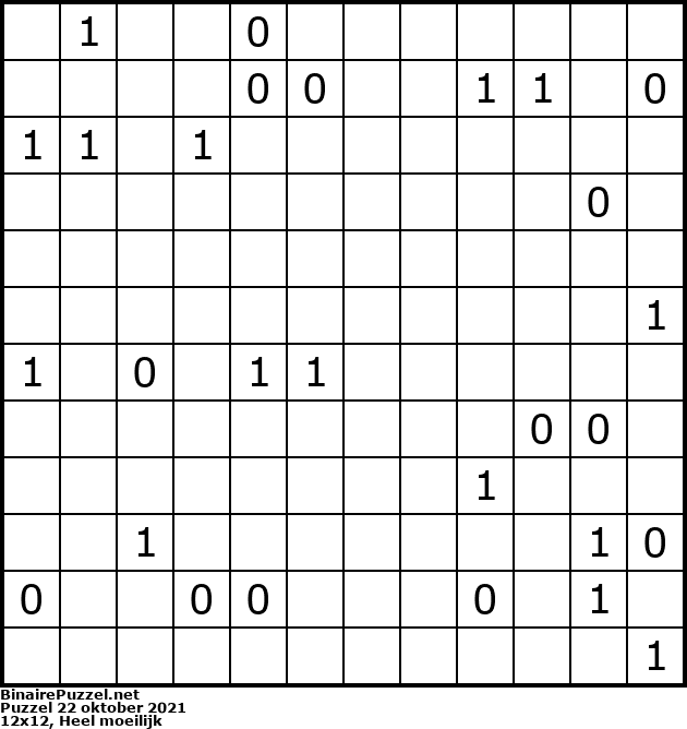 Binaire Puzzel
