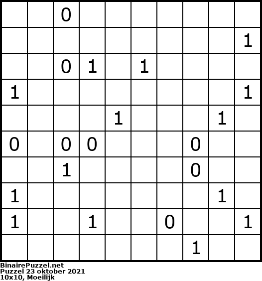 Binaire Puzzel