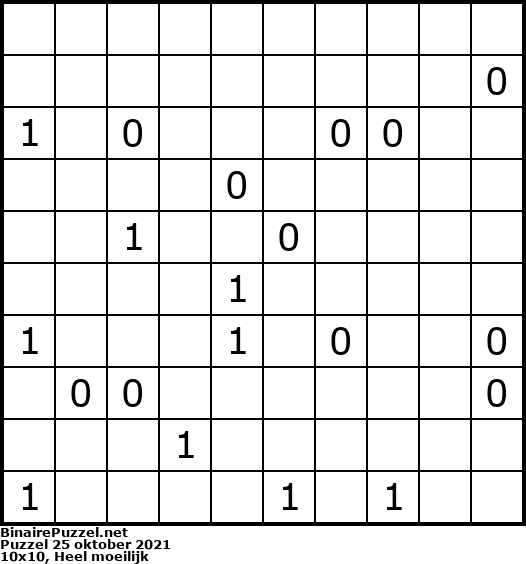 Binaire Puzzel