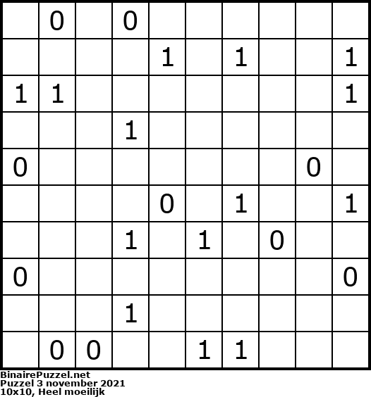 Binaire Puzzel