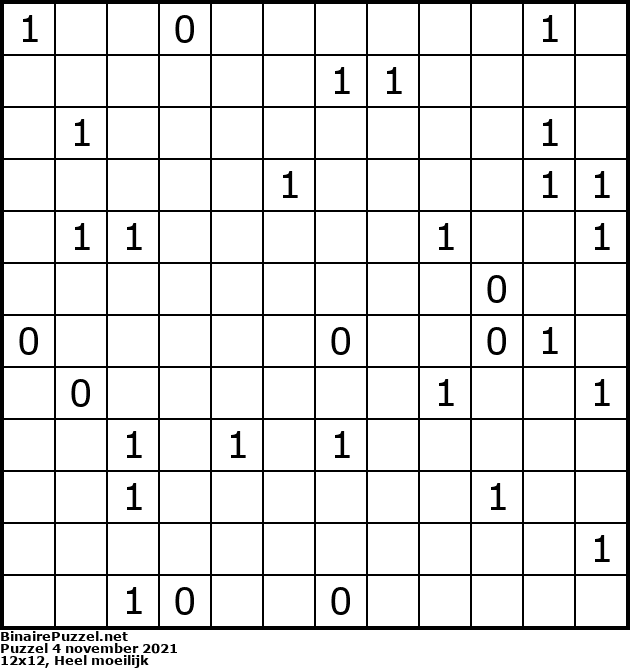 Binaire Puzzel