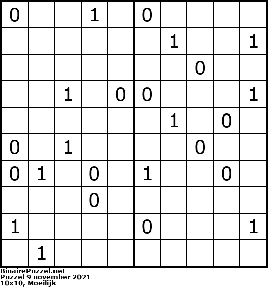 Binaire Puzzel