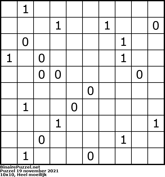 Binaire Puzzel