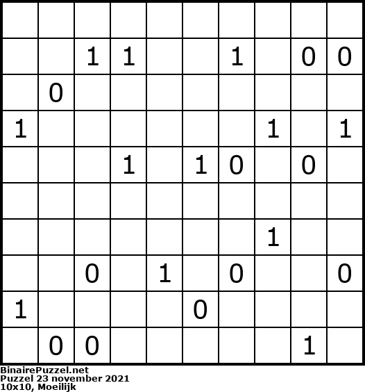 Binaire Puzzel