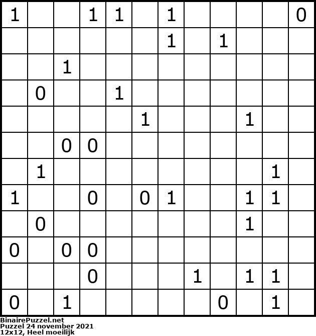 Binaire Puzzel