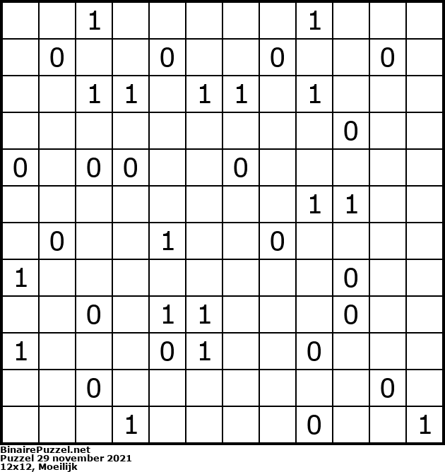 Binaire Puzzel