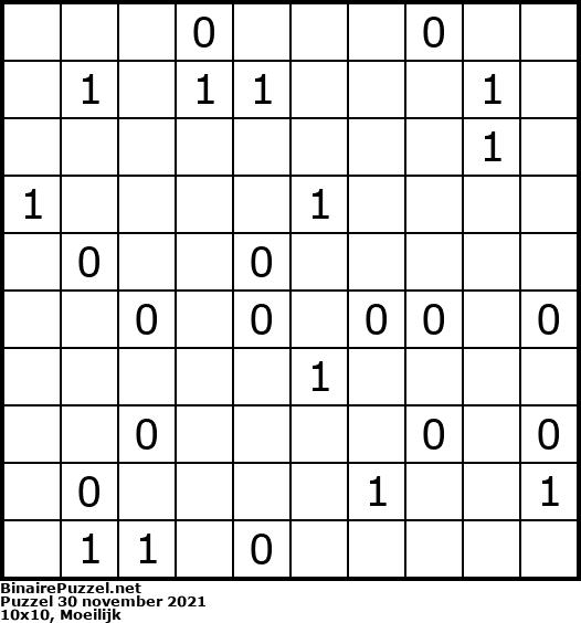 Binaire Puzzel