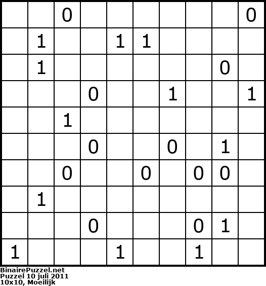 Binaire Puzzel