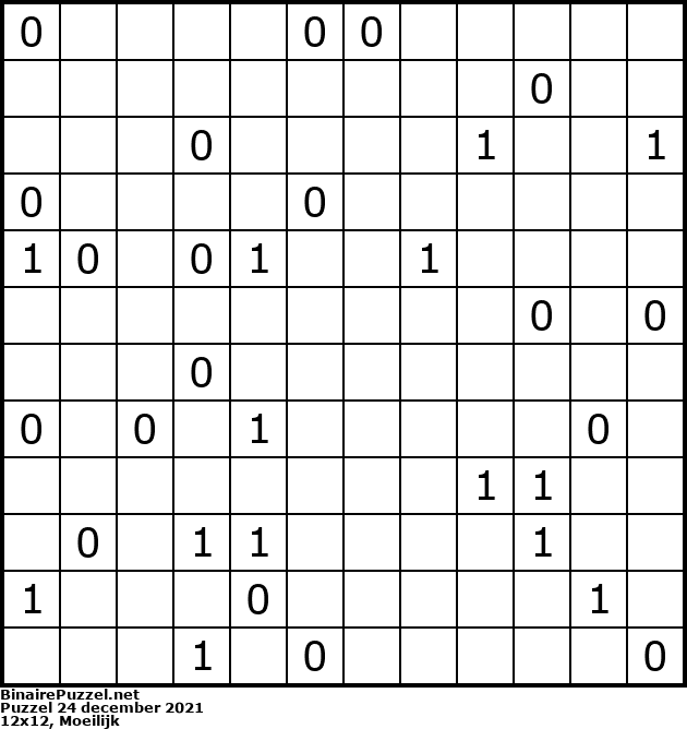 Binaire Puzzel