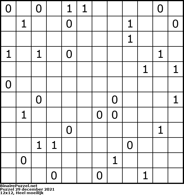 Binaire Puzzel