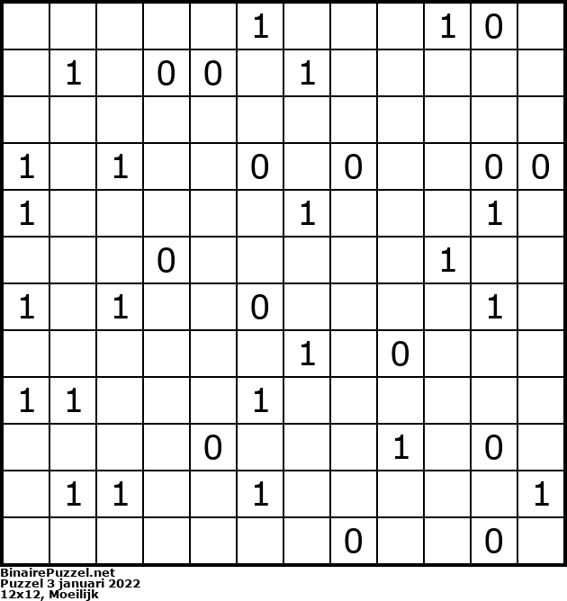 Binaire Puzzel