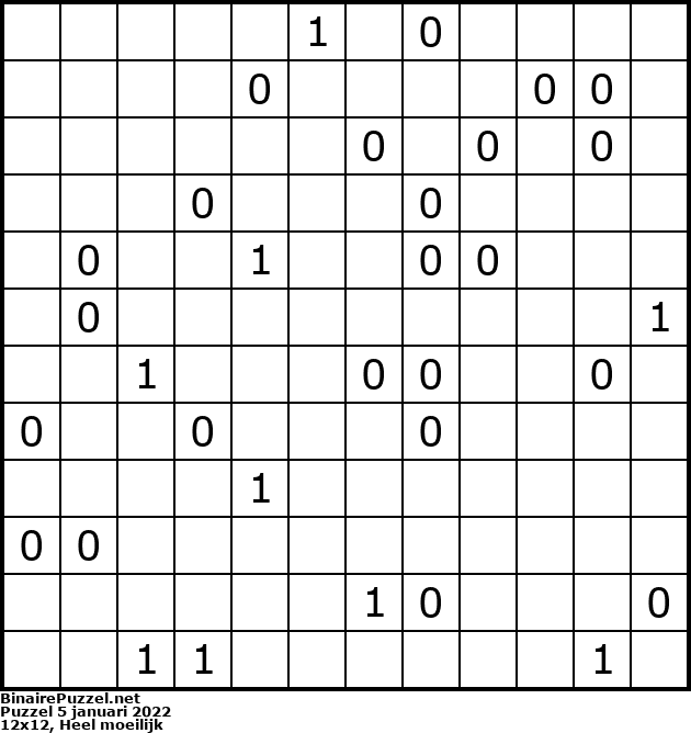 Binaire Puzzel