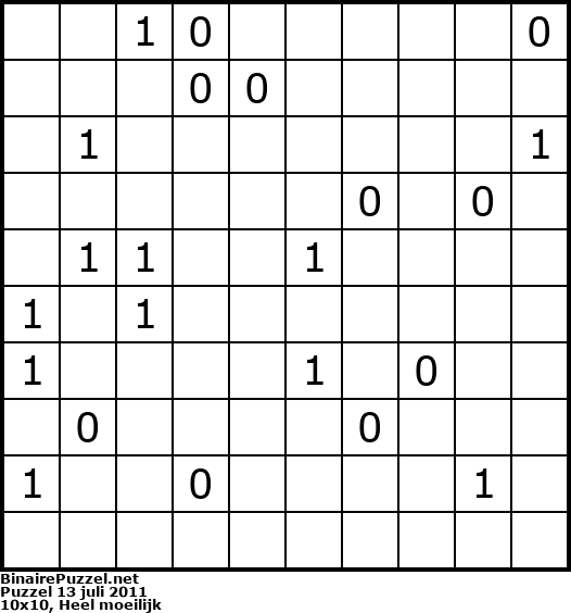 Binaire Puzzel