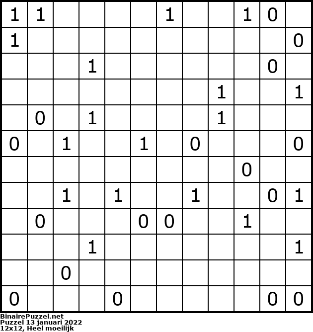 Binaire Puzzel