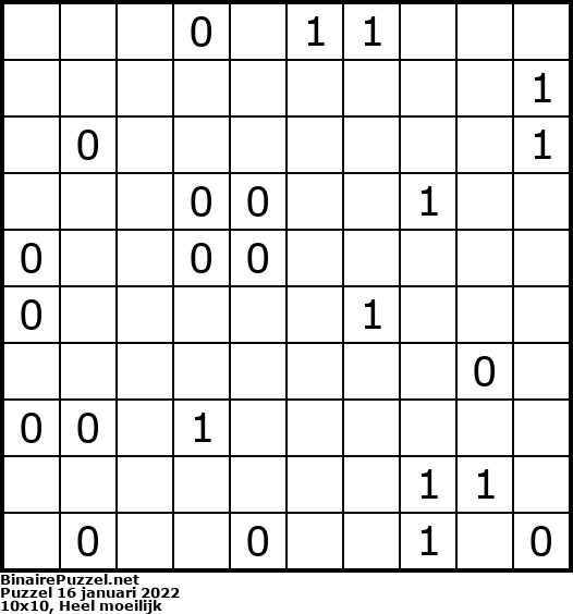 Binaire Puzzel
