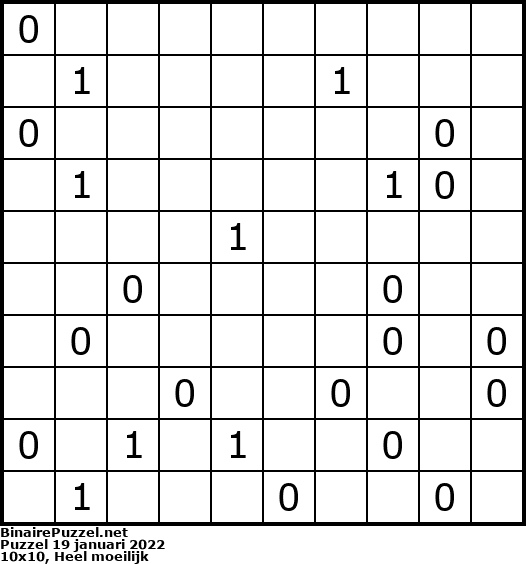 Binaire Puzzel