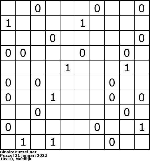 Binaire Puzzel