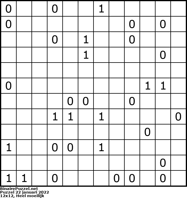 Binaire Puzzel