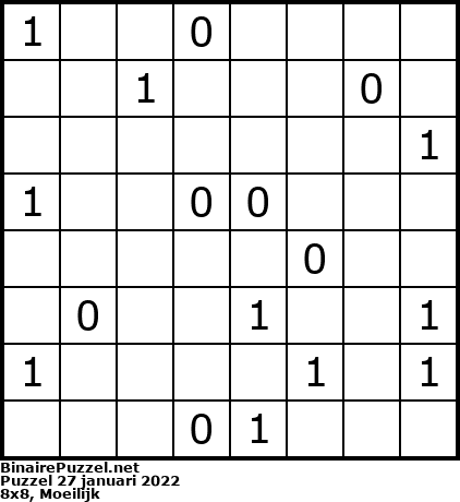 Binaire Puzzel