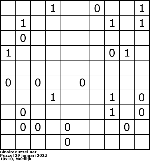 Binaire Puzzel
