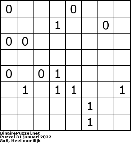 Binaire Puzzel
