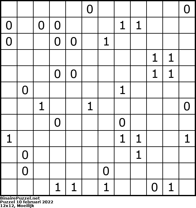 Binaire Puzzel
