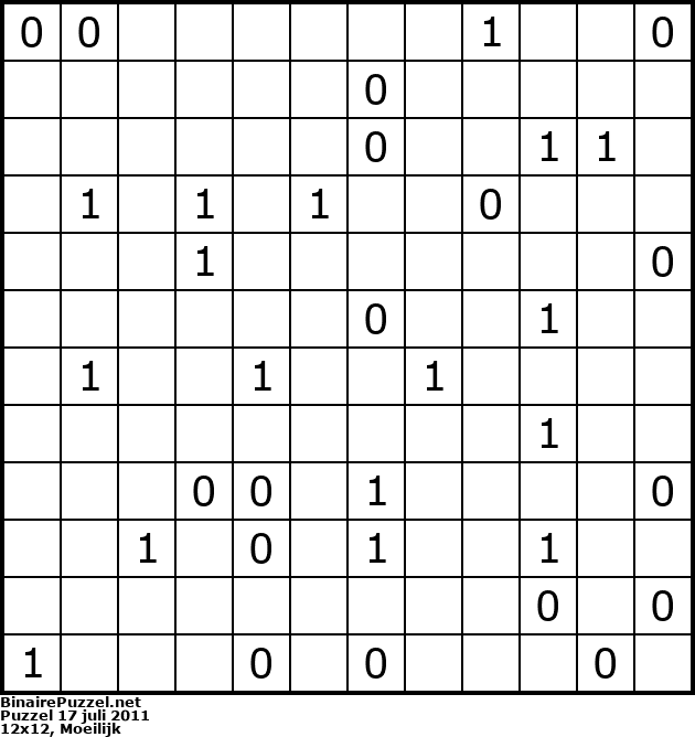 Binaire Puzzel