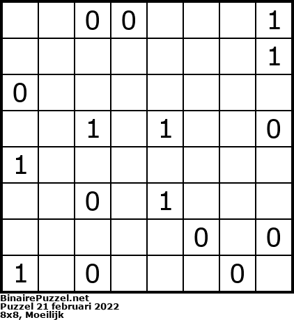 Binaire Puzzel