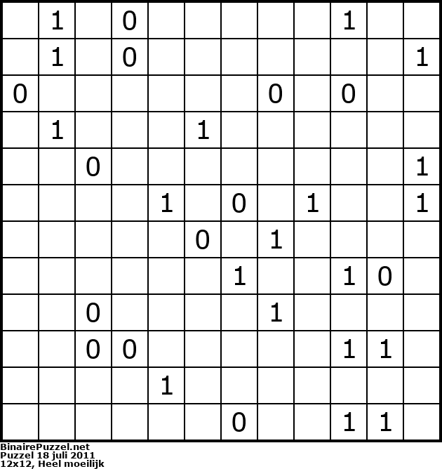 Binaire Puzzel