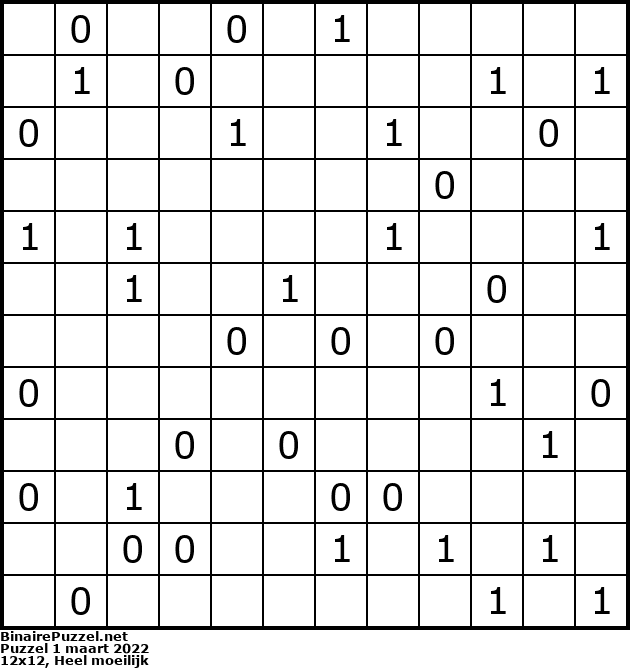 Binaire Puzzel