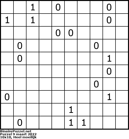 Binaire Puzzel