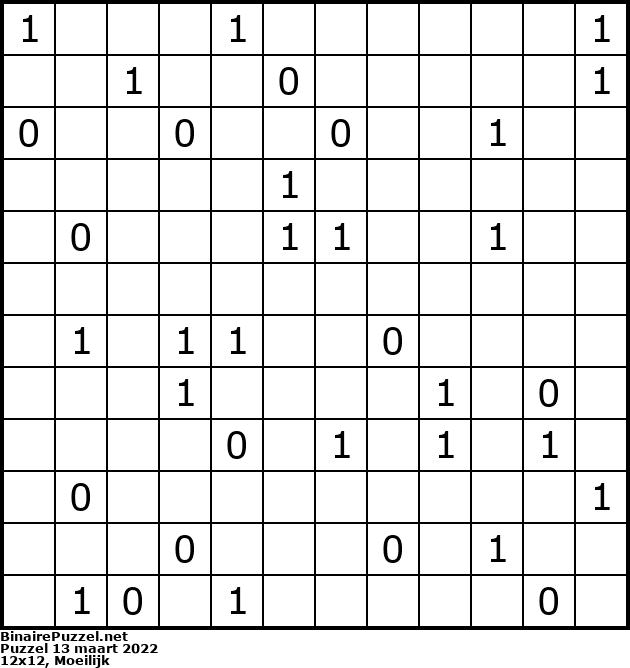 Binaire Puzzel
