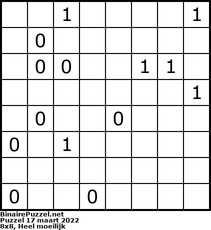 Binaire Puzzel