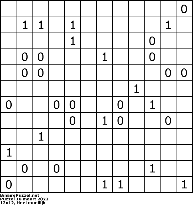 Binaire Puzzel