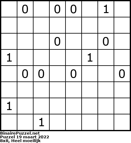 Binaire Puzzel