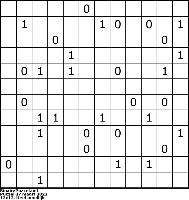 Binaire Puzzel