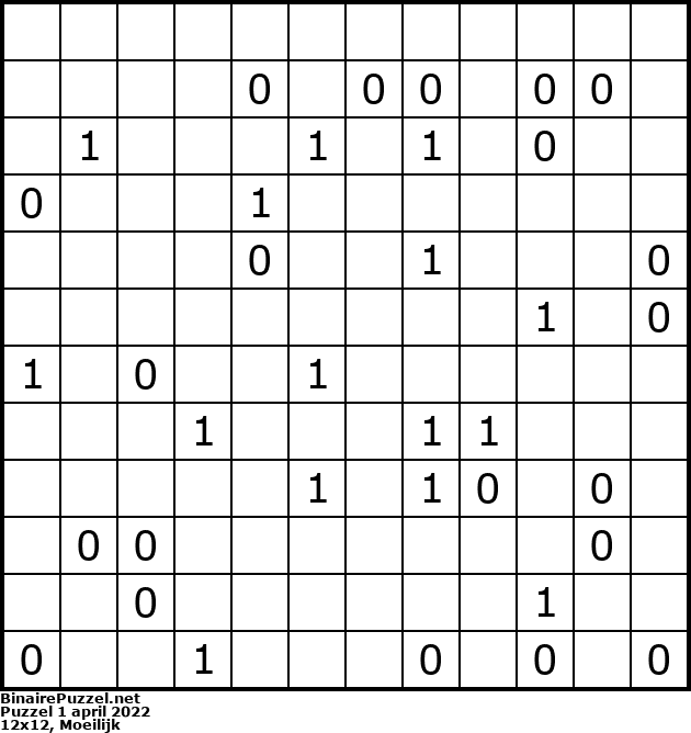 Binaire Puzzel