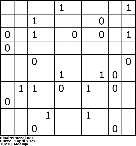 Binaire Puzzel