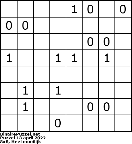 Binaire Puzzel