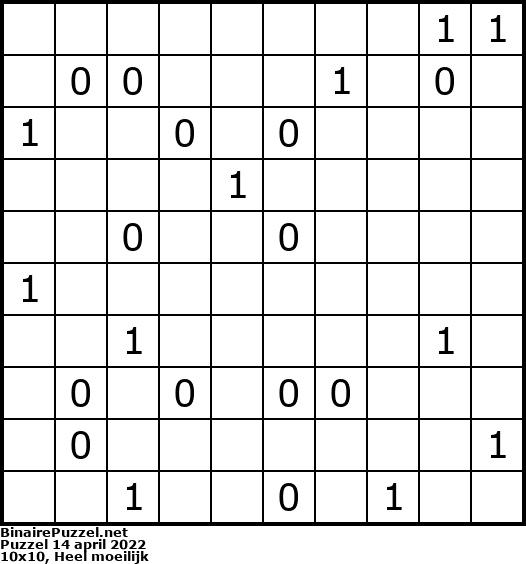 Binaire Puzzel