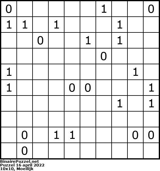 Binaire Puzzel
