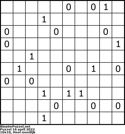 Binaire Puzzel
