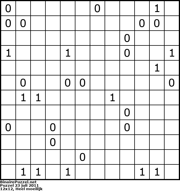Binaire Puzzel
