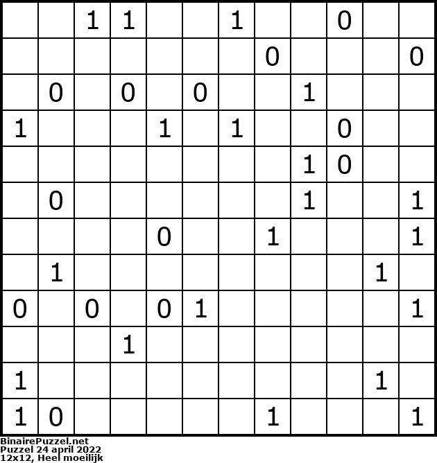 Binaire Puzzel