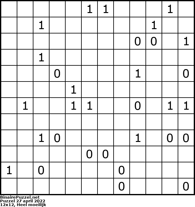 Binaire Puzzel