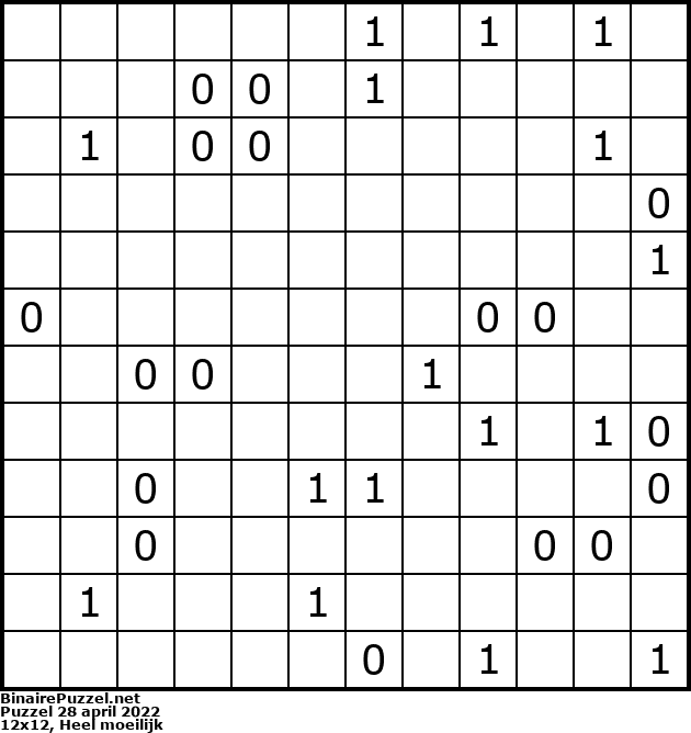 Binaire Puzzel