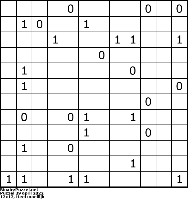 Binaire Puzzel
