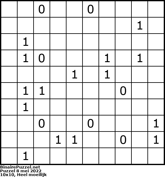 Binaire Puzzel