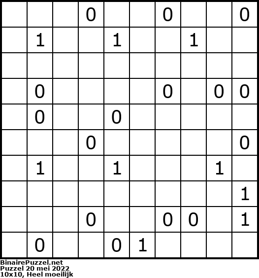 Binaire Puzzel