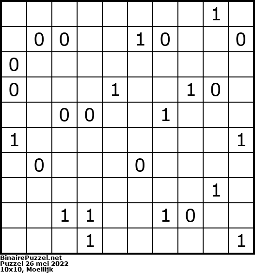 Binaire Puzzel